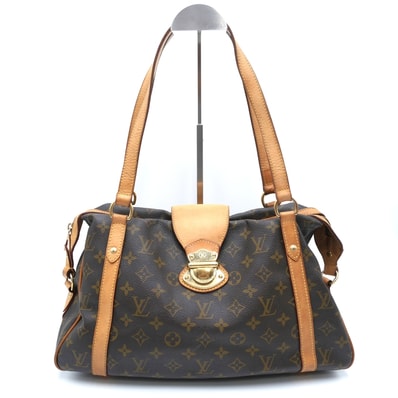 LOUIS VUITTON(ルイ・ヴィトン)スタンフォード ヴィンテージ ショルダーバッグ モノグラム ブラウン ヌメ革 ゴールド金具 M40126 レディース【中古】