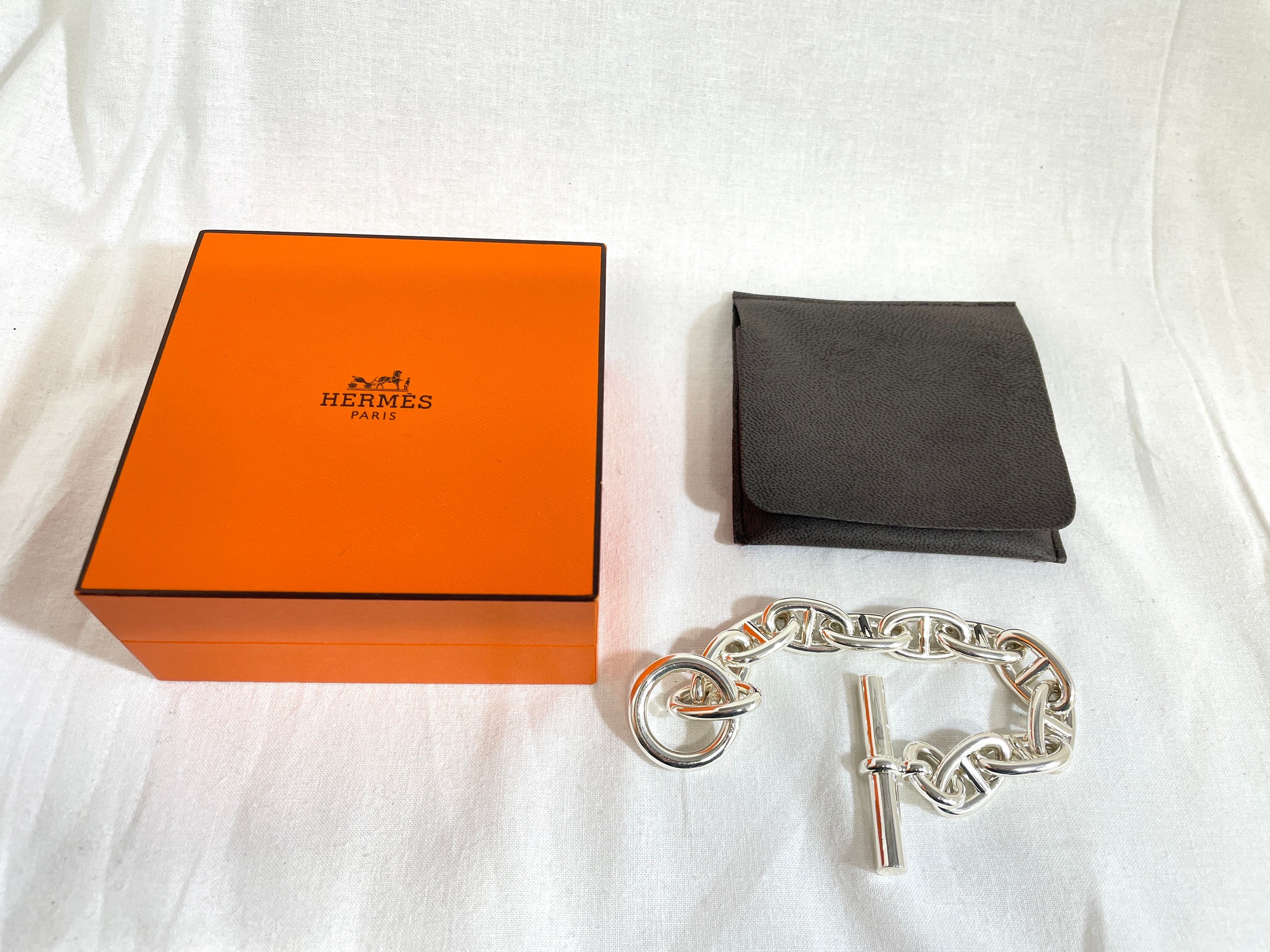 Hermes Chaine D'ancre TGM Bracelet "Silver"
