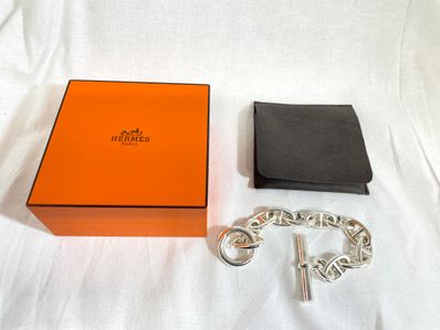 Hermes Chaine D'ancre TGM Bracelet "Silver"