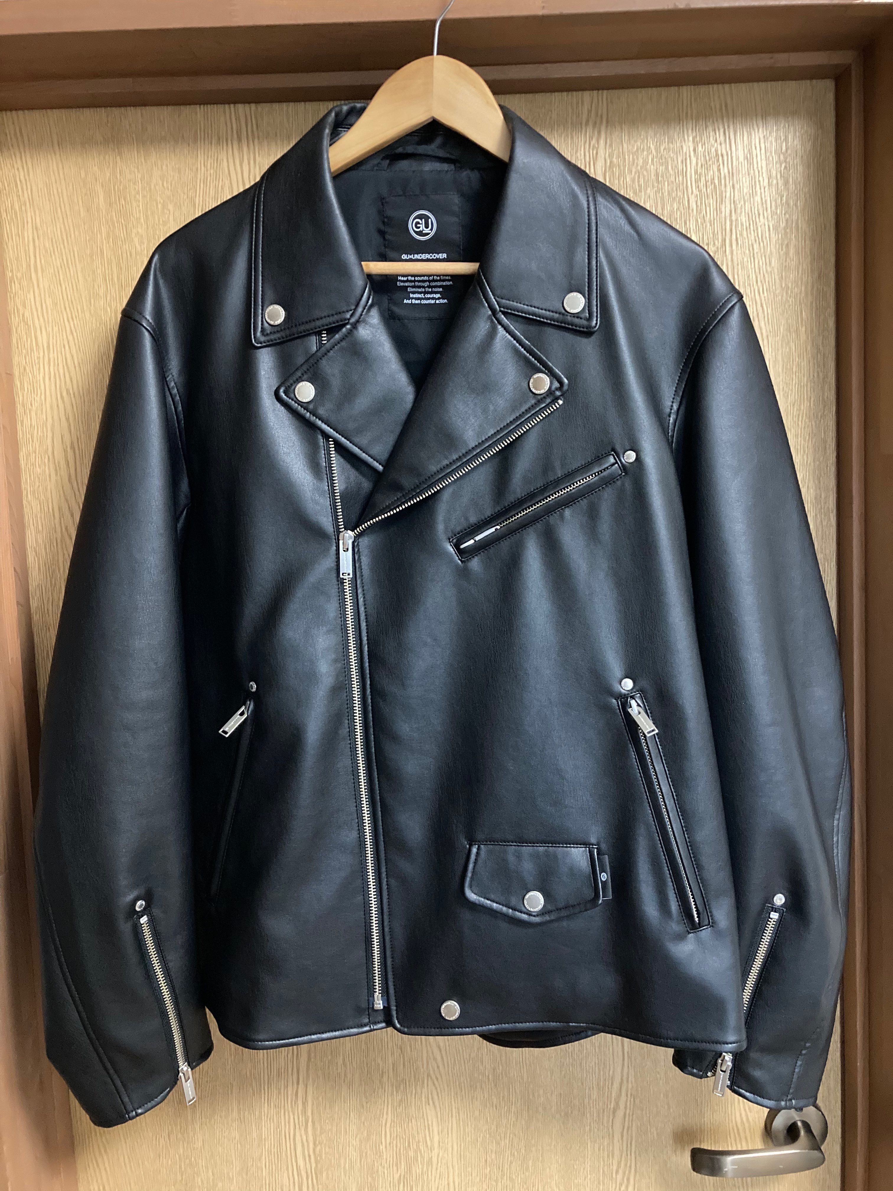 gu×UNDER COVERダブルライダースジャケット