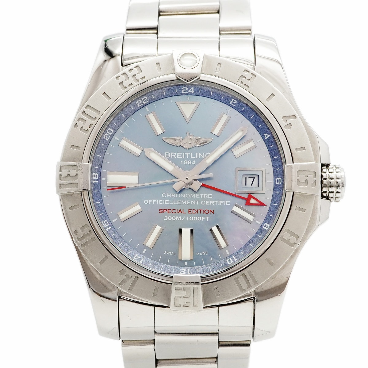 ★最終価格★SALE【6wcd0273】ブライトリング アベンジャー2 A32390 青文字盤【中古】腕時計 メンズ