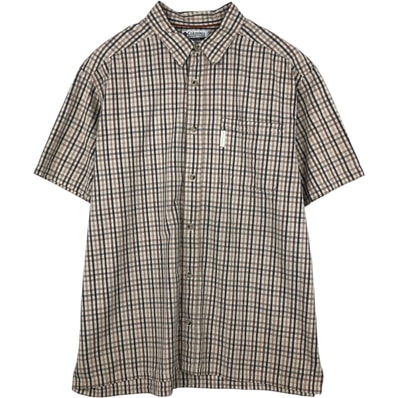 古着 00年代 コロンビア Columbia 半袖 コットン チェックシャツ ボックスシャツ メンズXXL相当/eaa623259