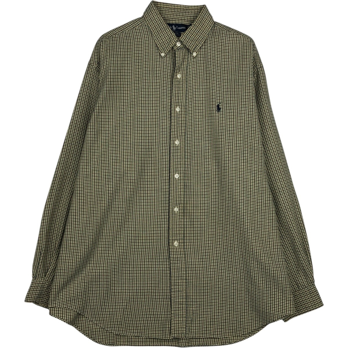 古着 ラルフローレン Ralph Lauren BLAIRE 長袖 ボタンダウンチェックシャツ メンズL相当/eaa628614
