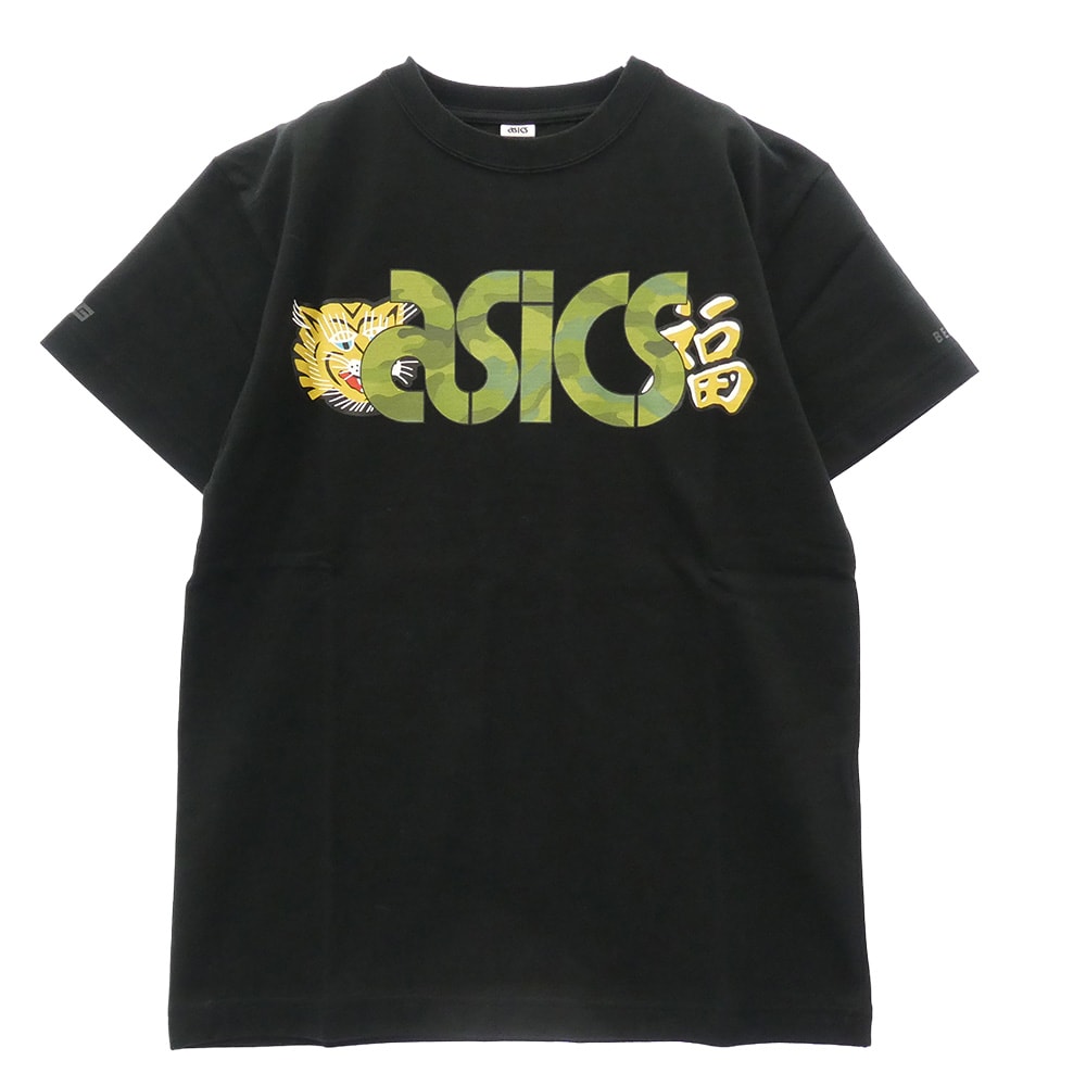 asics アシックス BEAMS ビームス mita sneakers ミタスニーカーズ x BEAMS ビームス x mita sneakers ミタスニーカーズ プリント 半袖 Tシャツ ブラック系 S【極上美品】【中古】