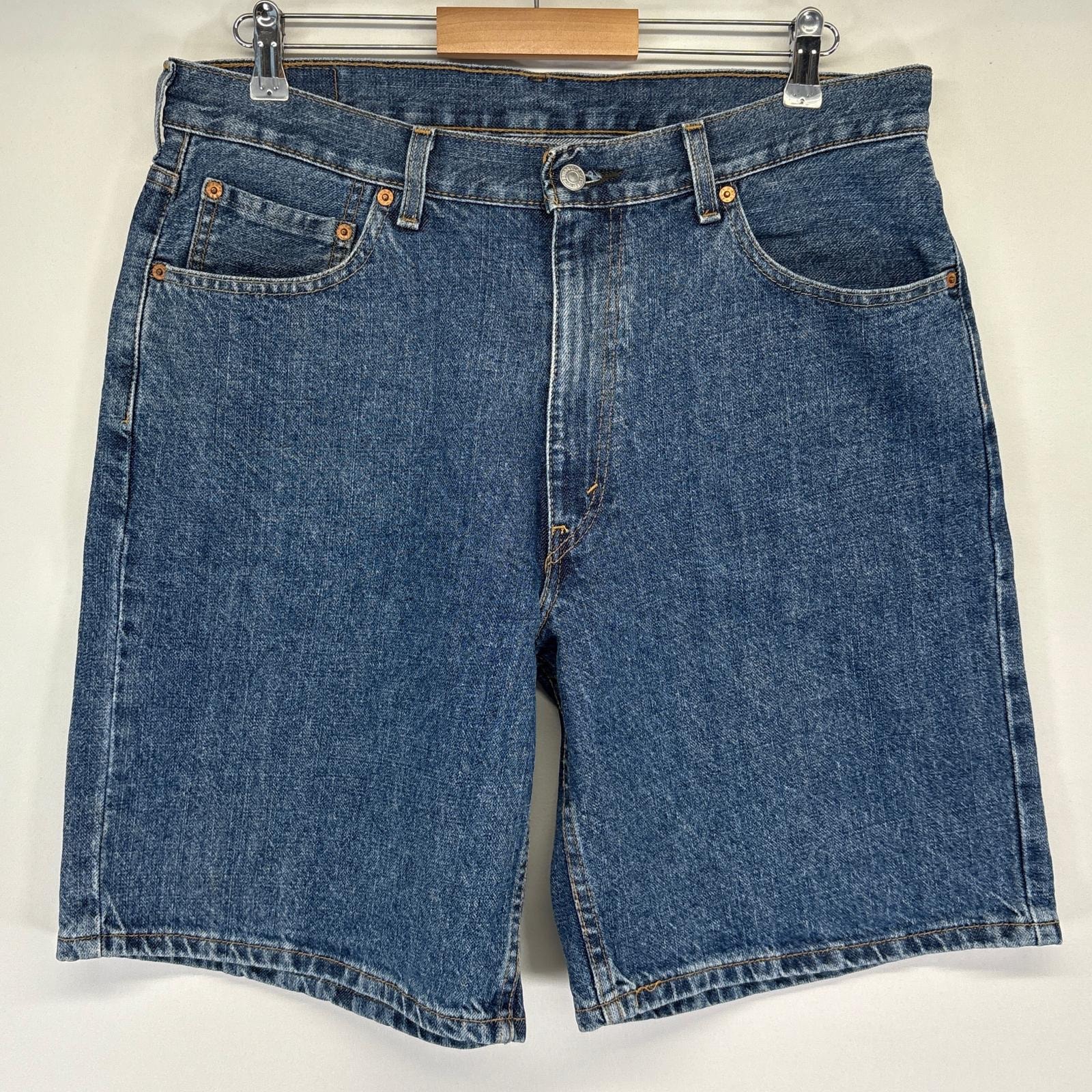 古着 リーバイス Levi's ショートパンツ 550 デニム ハーフ 半ズボン 短パン ジーパン コインポケット w36 ブルー メンズ