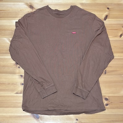 Supreme Small Box L/S Tee "Brown"(22SS)