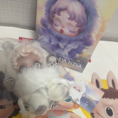 POP MART SKULLPANDA L'impressionnisme Series Plush Doll Mist