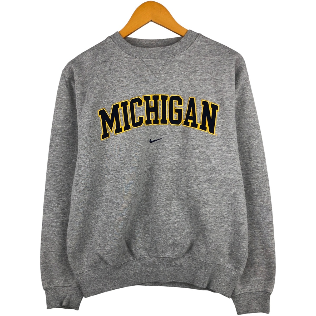 古着 90~00年代 ナイキ NIKE TEAM MICHIGAN ミシガン大学 カレッジスウェットシャツ トレーナー メンズS相当/eaa599216