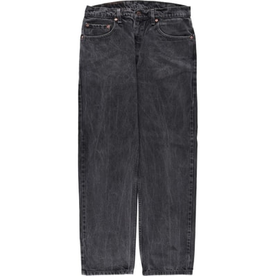 古着 90年代 リーバイス Levi's 505-0260 REGULAR FIT STRAIGHT LEG ブラックデニム テーパードデニムパンツ メンズw33相当 ヴィンテージ/eaa663678