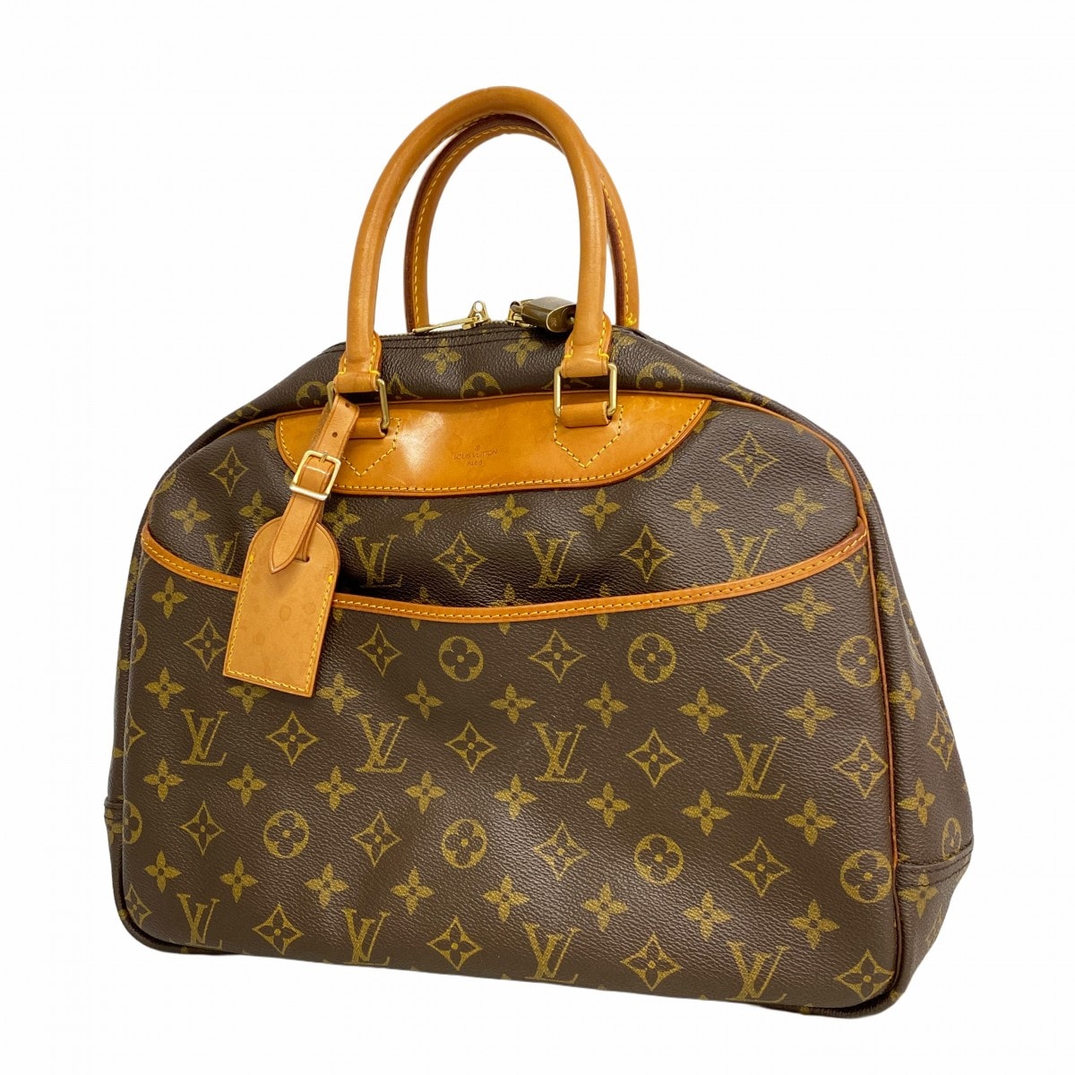 【6dd5365】ルイヴィトン ハンドバッグ モノグラム ドーヴィル M47270 ブラウン【中古】レディース