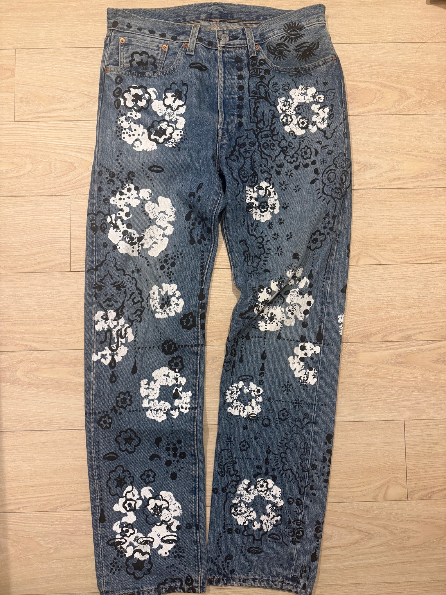 DENIM TEARS x IRAK x LEVI'S 501 Jeans "Blue"