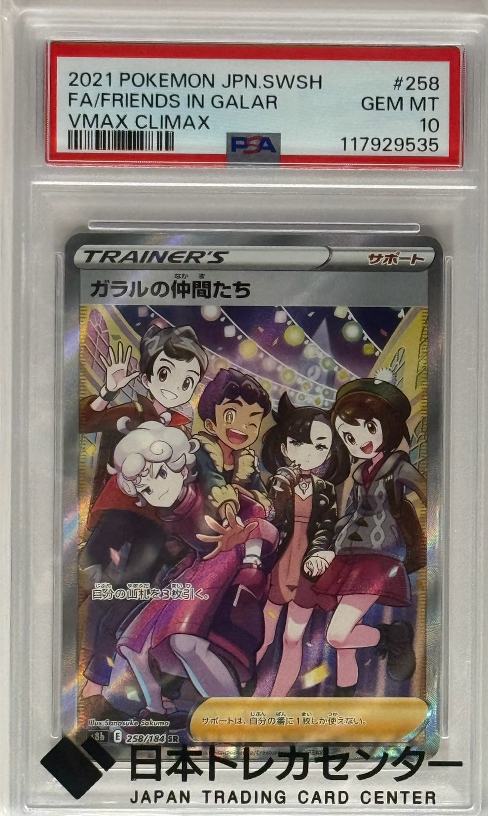 ガラルの仲間たち SR[S8b 258/184](ハイクラスパック「VMAXクライマックス」)