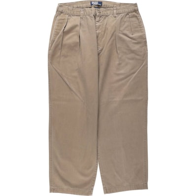 古着 ラルフローレン Ralph Lauren POLO by Ralph Lauren ツータック チノパンツ メンズw35相当/eaa680707