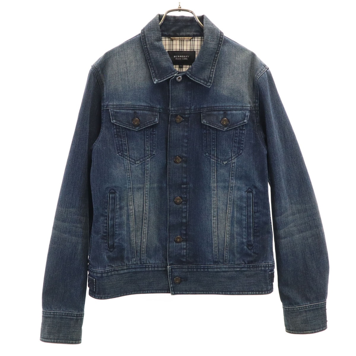 BURBERRY BLACK LABEL バーバリーブラックレーベル デニムジャケット L インディゴ 三陽商会 ジージャン トラッカー