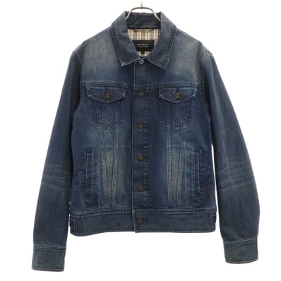 BURBERRY BLACK LABEL バーバリーブラックレーベル デニムジャケット L インディゴ 三陽商会 ジージャン トラッカー