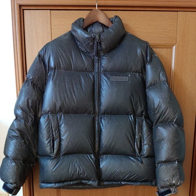 Supreme Reflective Speckled Down Jacket "Black"