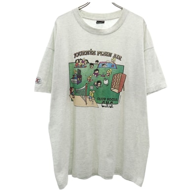 FRUIT OF THE LOOM BEST フルーツオブザルーム ベスト 90s USA製 オールド 半袖 Tシャツ XL ライトグレー シングルステッチ