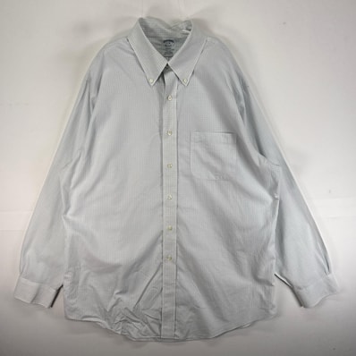 古着 ブルックスブラザーズ Brooks Brothers 長袖シャツ ボタンダウン REGENT XL ホワイト系 チェック メンズ