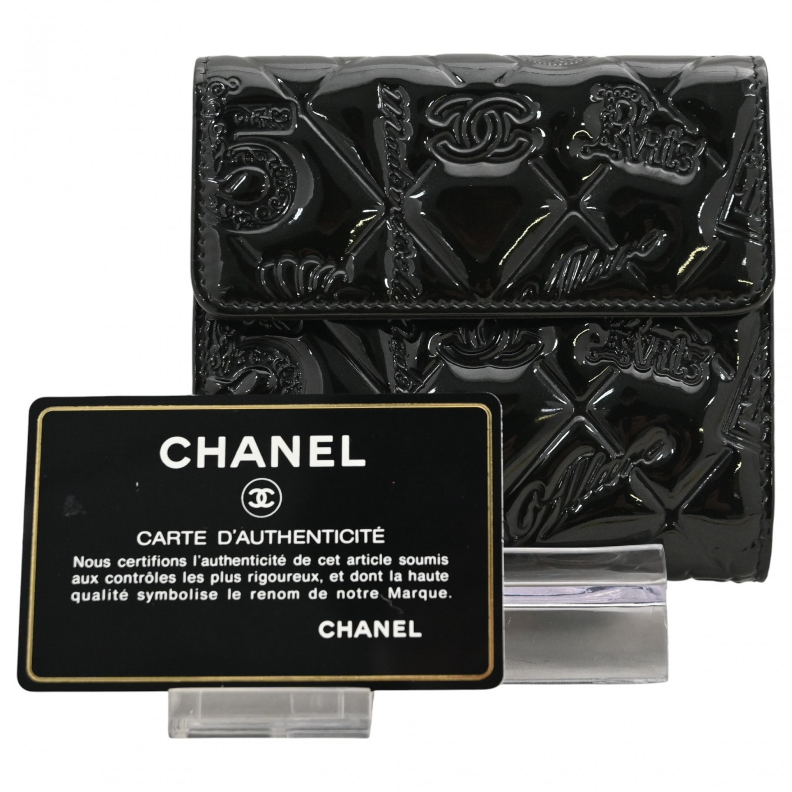 シャネル 三つ折り財布 レディース