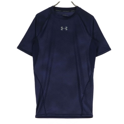 未使用 UNDER ARMOUR アンダーアーマー ワンポイントロゴ 半袖 Tシャツ LG ネイビー