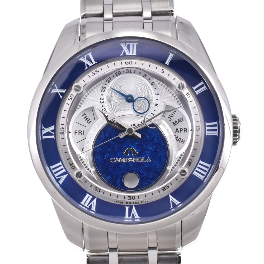 シチズン CITIZEN 8730-T019056 カンパノラ 紺瑠璃 エコドライブ メンズ 美品 箱・保証書付き R#146390