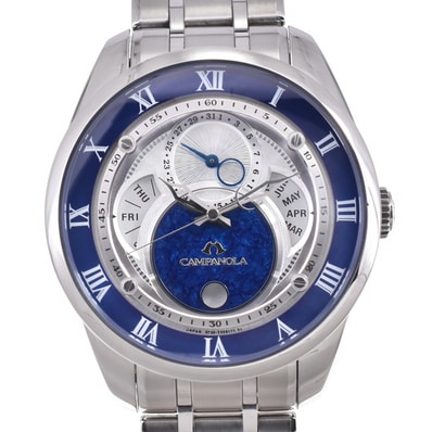 シチズン CITIZEN 8730-T019056 カンパノラ 紺瑠璃 エコドライブ メンズ 美品 箱・保証書付き R#146390