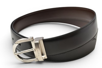 サルヴァトーレフェラガモ ベルト レザー Salvatore Ferragamo リバーシブル フリーサイズ ブラック/ブラウン【中古】
