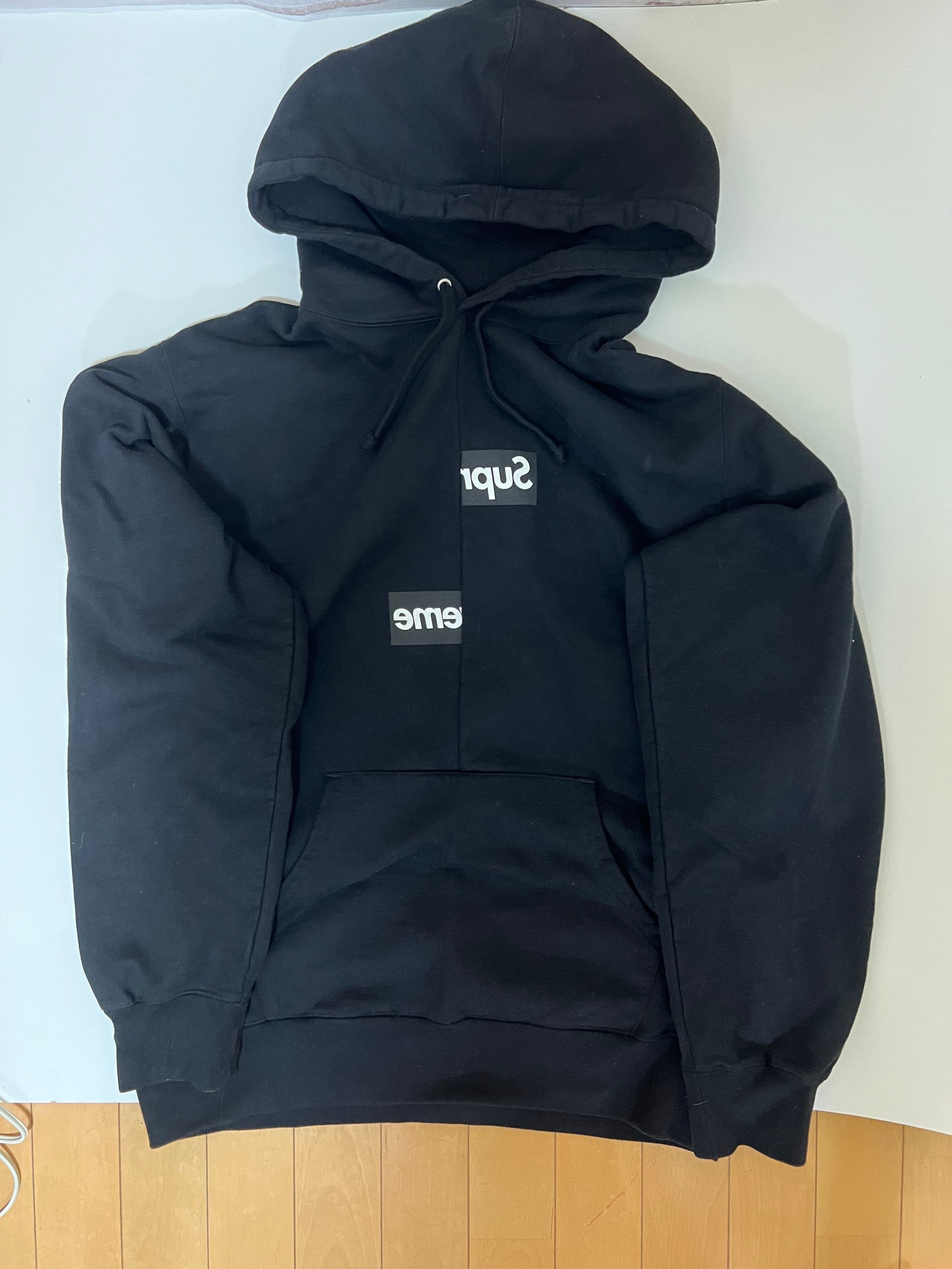 Supreme / Comme des Garçons SHIRT® Split Box Logo Hooded Sweatshirt "Black"
