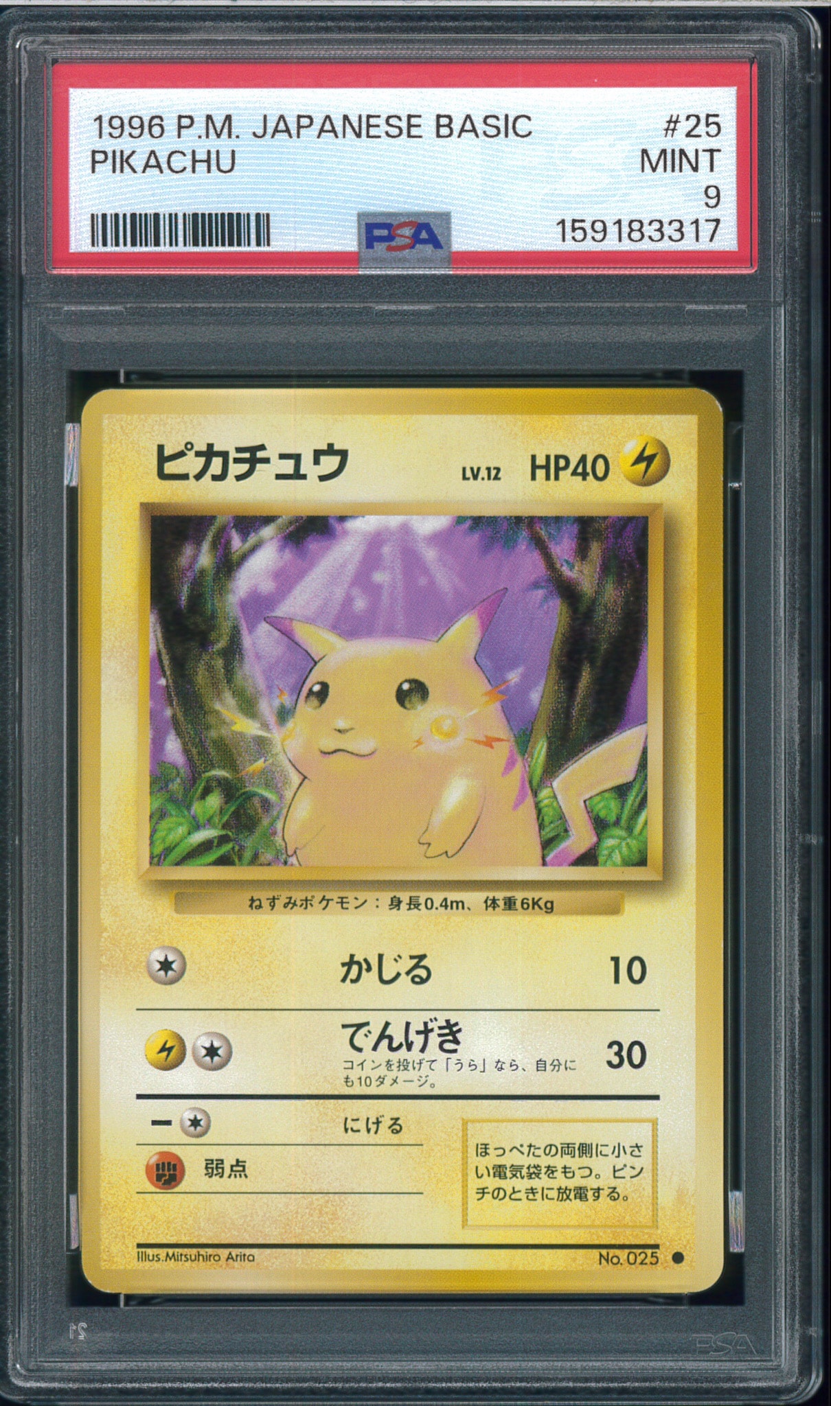 ピカチュウ ● : 旧裏 [PMCG1-2](拡張パック「ポケットモンスター カードゲーム」再販)