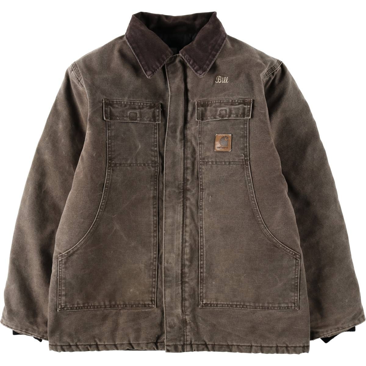 古着 00年代 カーハート Carhartt 中綿入りトラディショナルコート ダックワークジャケット USA製 メンズL相当/eaa636526