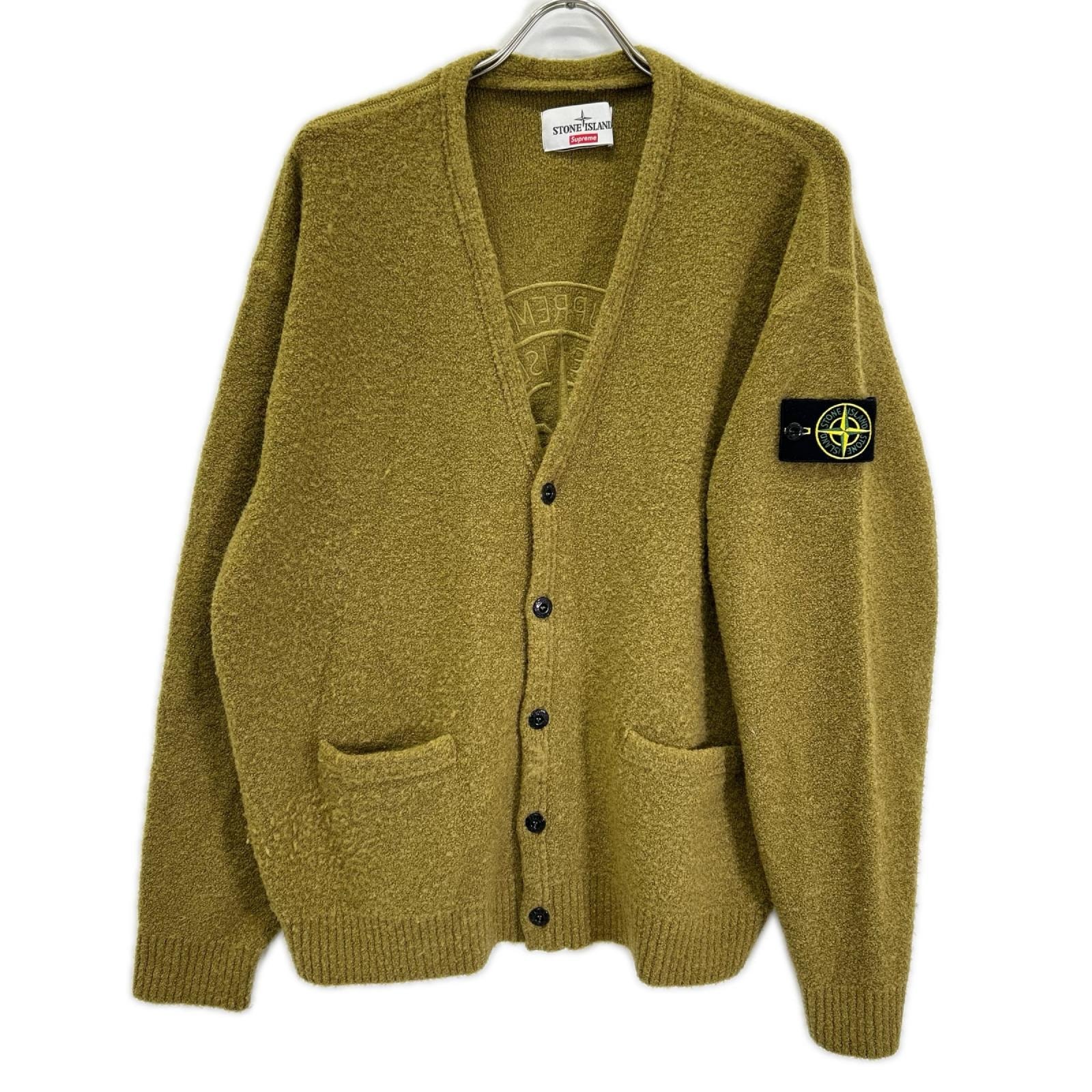 ストーンアイランド ×シュプリーム23AW 7925501SB グリーン ブークレカーディガン M