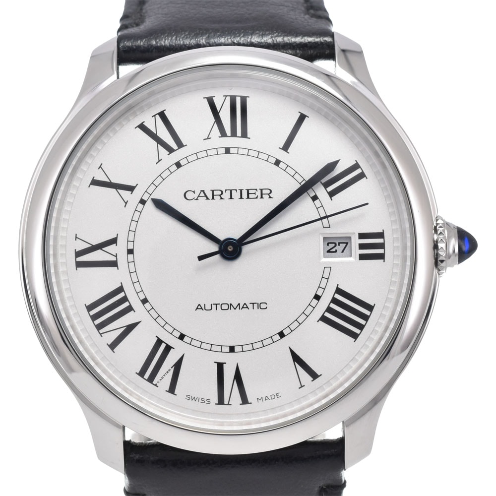 カルティエ CARTIER WSRN0032 ロンド マスト ドゥ カルティエ シルバー 自動巻き メンズ 保証書付き 腕時計 I#150554