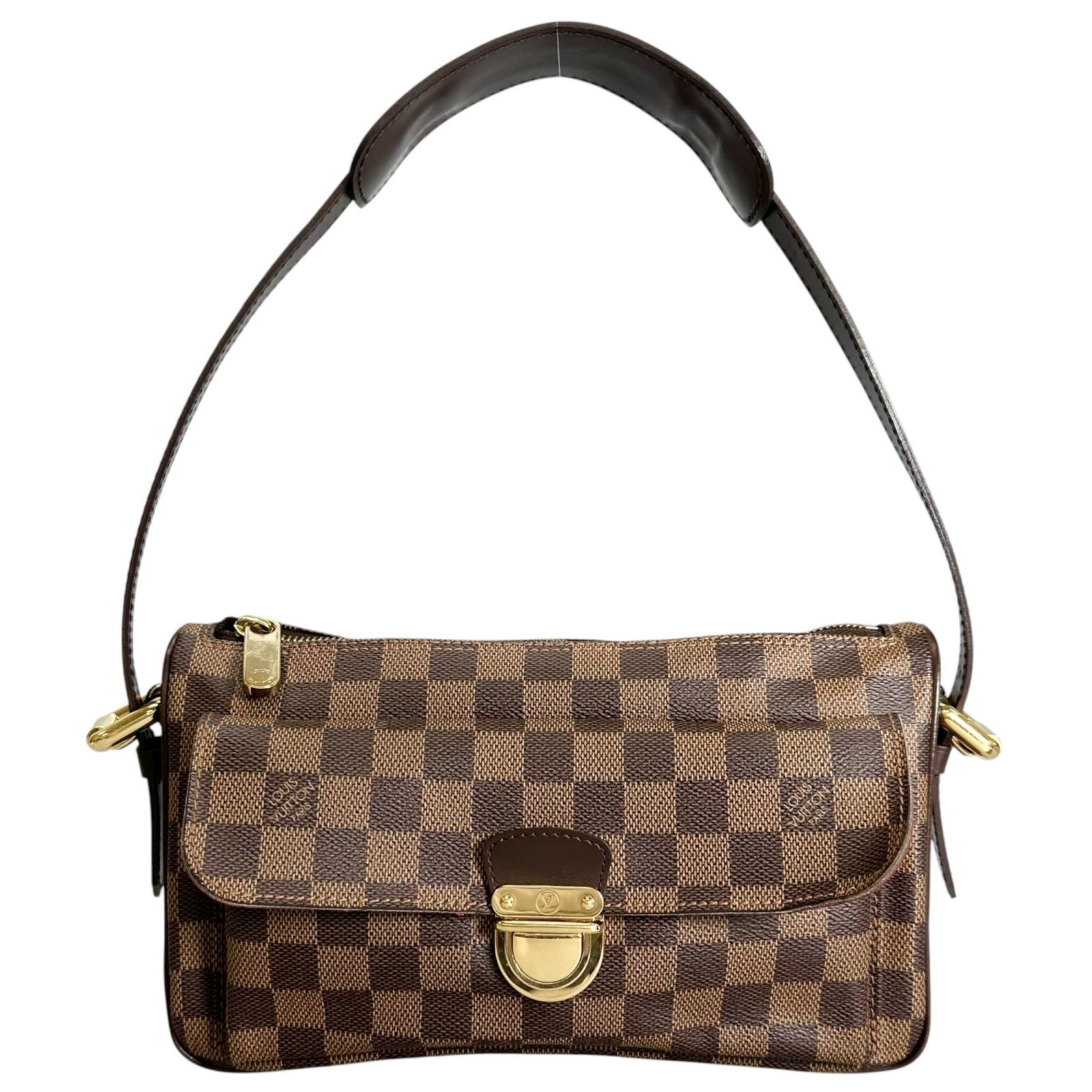 LOUIS VUITTON ルイ・ヴィトン ラヴェッロGM N60006 ショルダーバッグ ダミエキャンバス ブラウン レディース【中古】