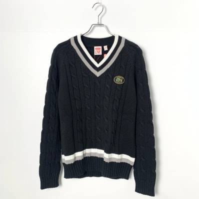 Supreme/LACOSTE Tennis Sweater Black