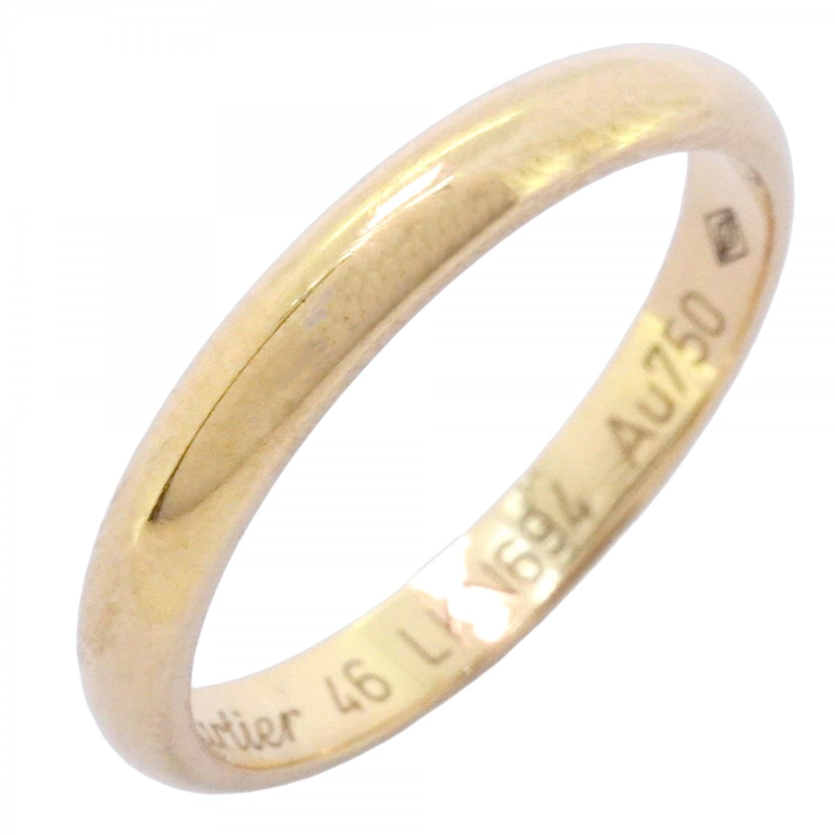 ★最終価格【6jcb0746】カルティエ リング クラシック K18YG イエローゴールド #46【中古】レディース