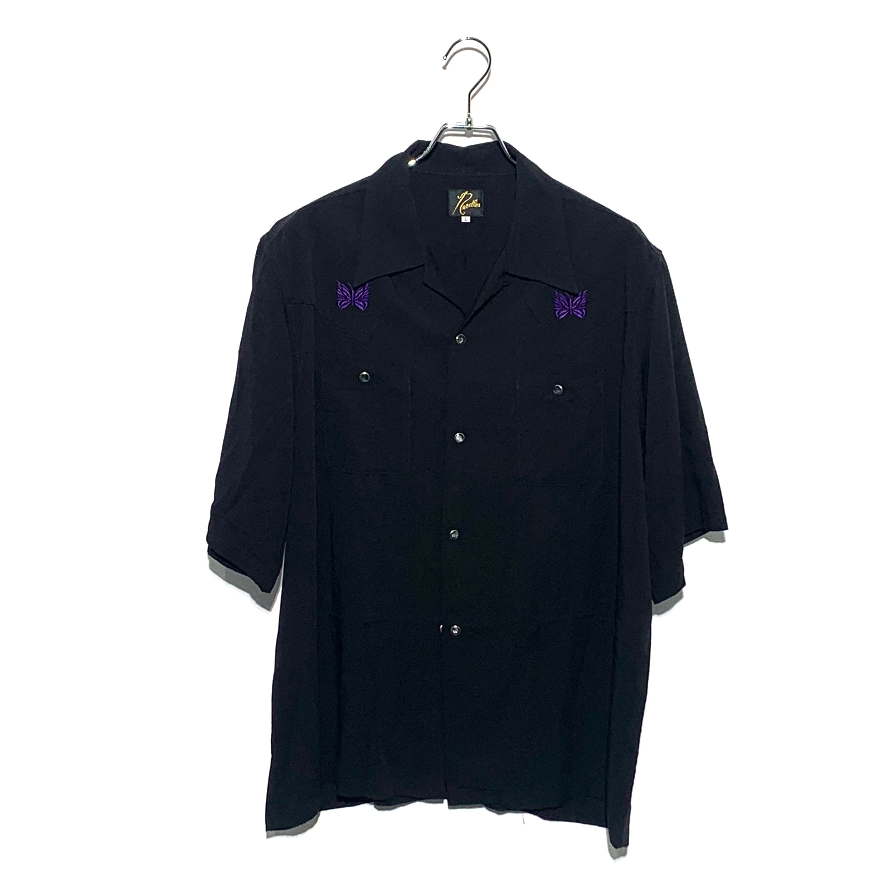 Needles S/S Cowboy One-up Shirt - R Black 