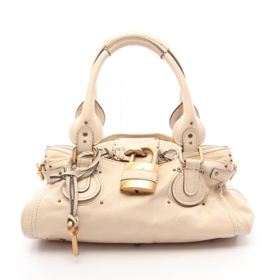 クロエ Chloe パディントン ハンドバッグ バッグ レザー レディース ベージュ系 【中古】