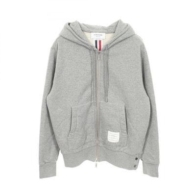 トムブラウン THOM BROWNE ループバッグジャージ パーカー 衣料品 トップス コットン メンズ レディース グレー系 【中古】