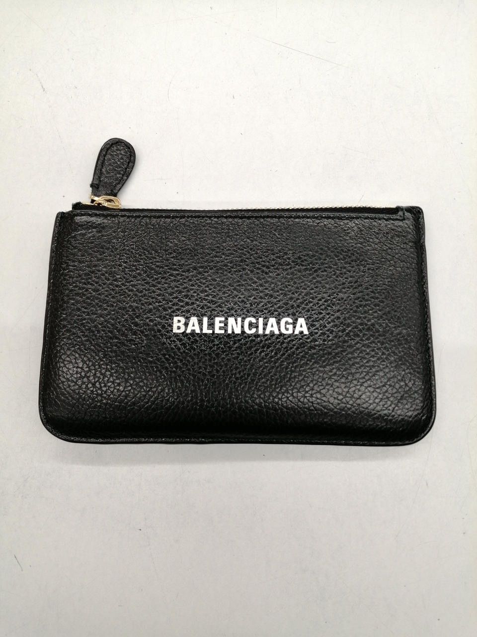 BALENCIAGA Cash Large Long Coin And Card Holder "Black"