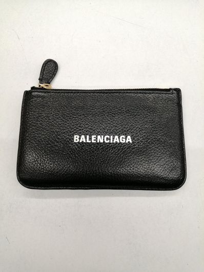 BALENCIAGA Cash Large Long Coin And Card Holder "Black"