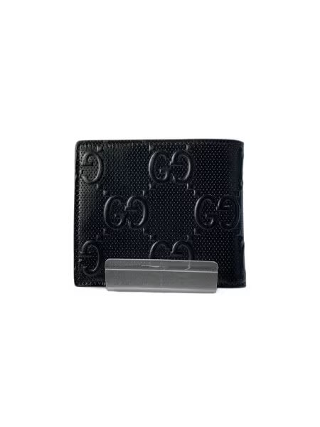 GUCCI GG Embossed Coin Wallet "Black"