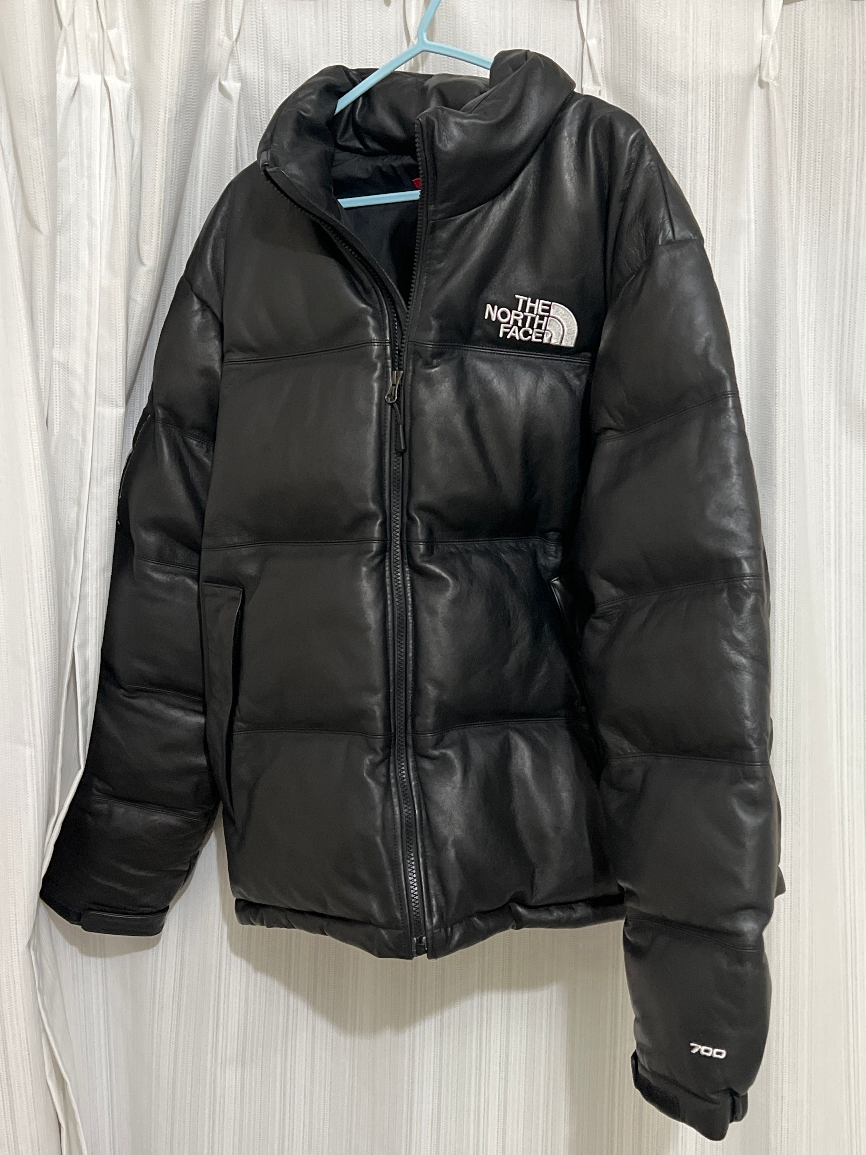 Supreme x The North Face Leather Nuptse Jacket "Black"