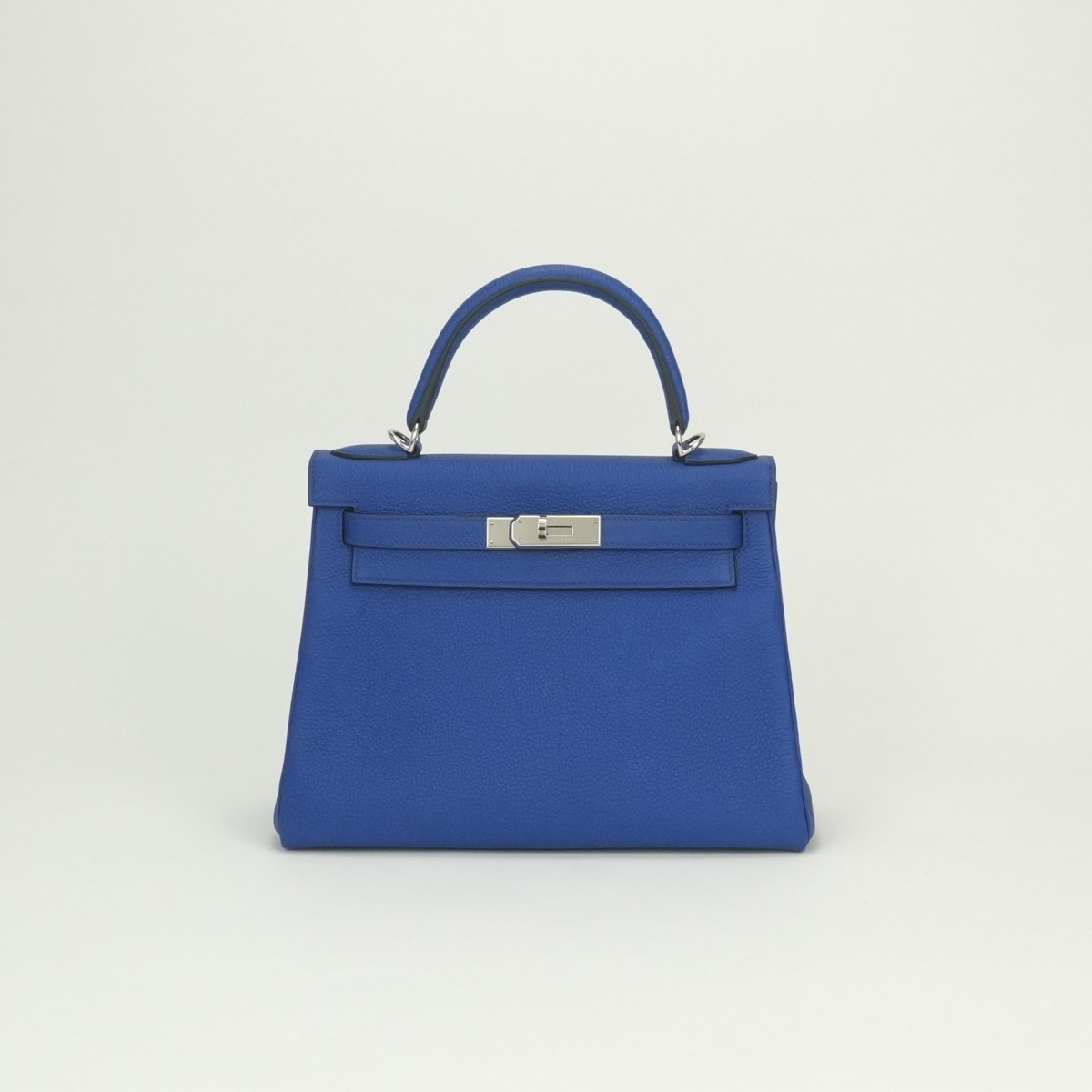 エルメス HERMES ケリー28 ケリー 28 バッグ トートバッグ ショルダーバッグ トゴ ブルーフランス Blue France ブルー blue 青 シルバー金具 ハンドバッグ V字金具 2Way 内縫い