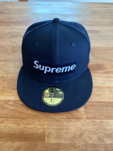 Supreme No Comp Box Logo New Era "Navy"