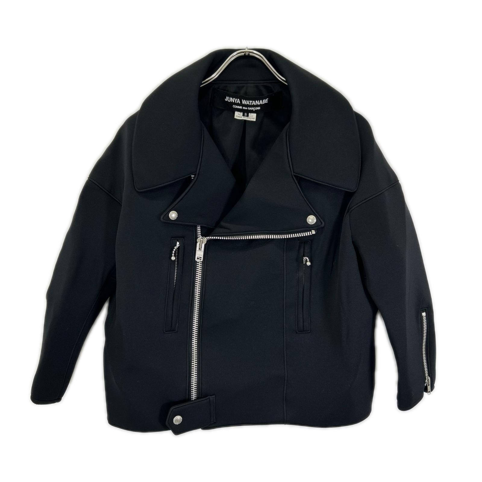 コムデギャルソンジュンヤワタナベ 16AW JR-J006 ブラック ジップアップ ライダースジャケット S