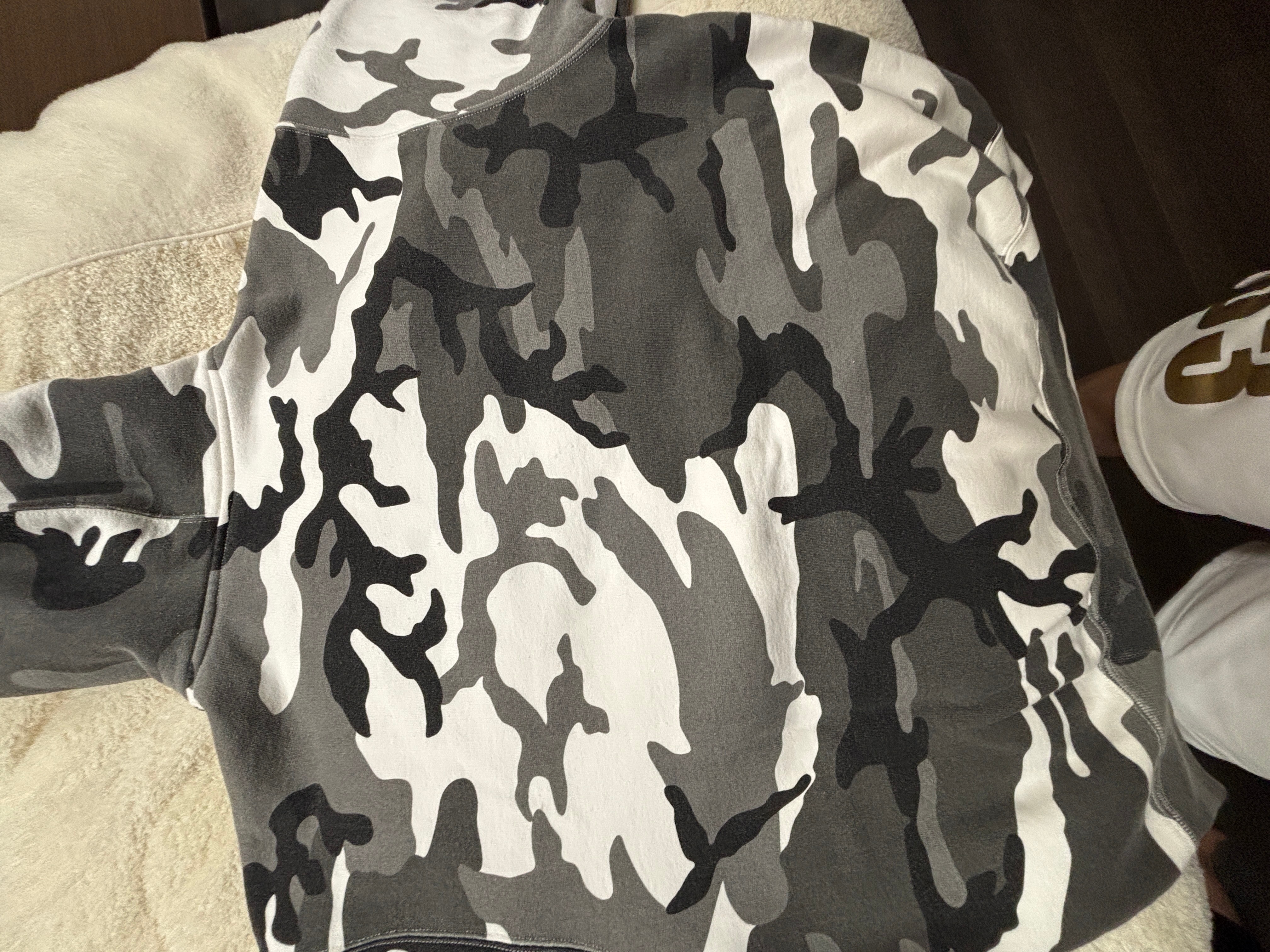 Supreme Work Zip Up Hooded Sweatshirt "Snow Camo"