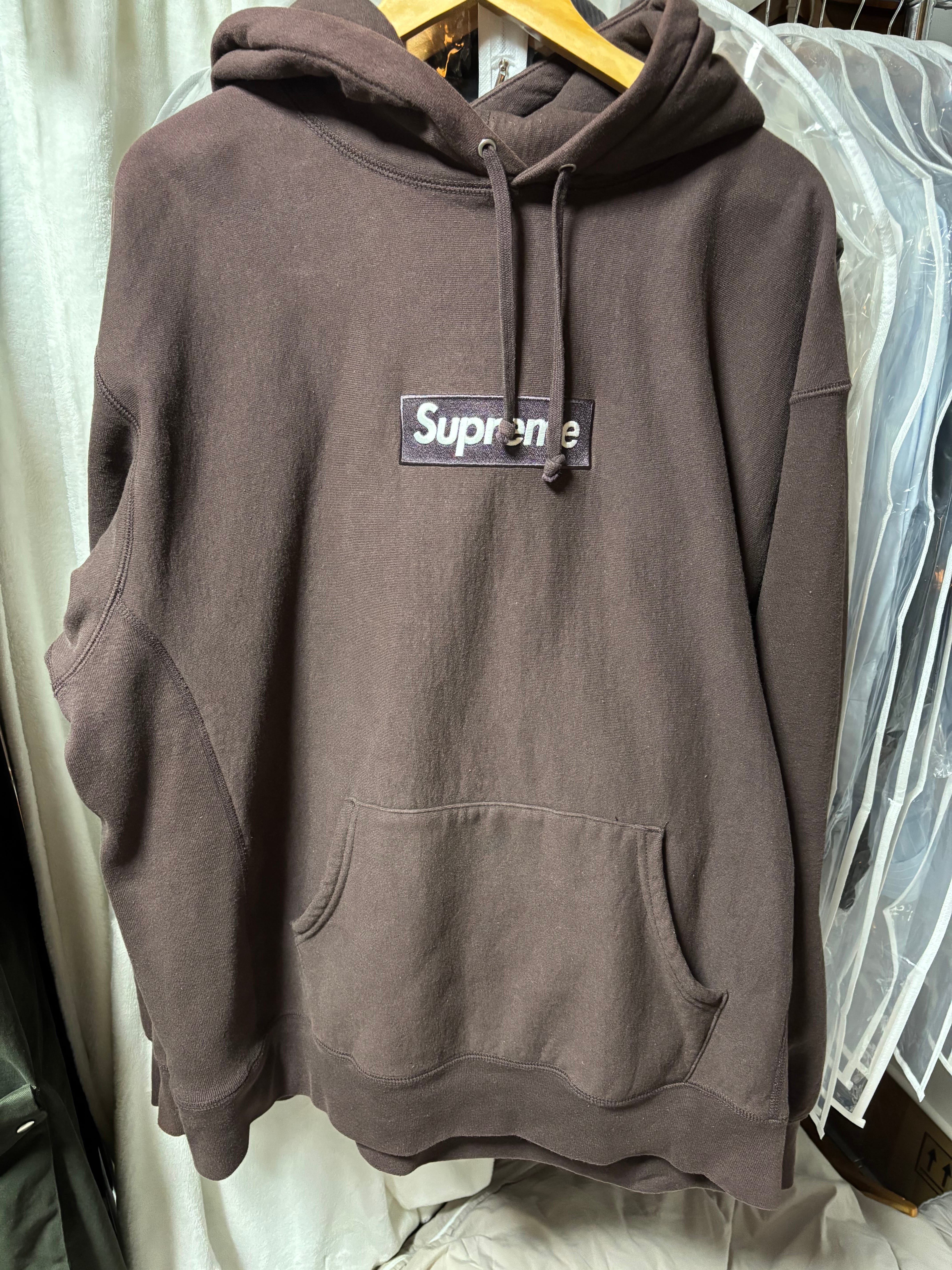 Supreme Box Logo Hooded Sweatshirt "Dark Brown" (21FW)