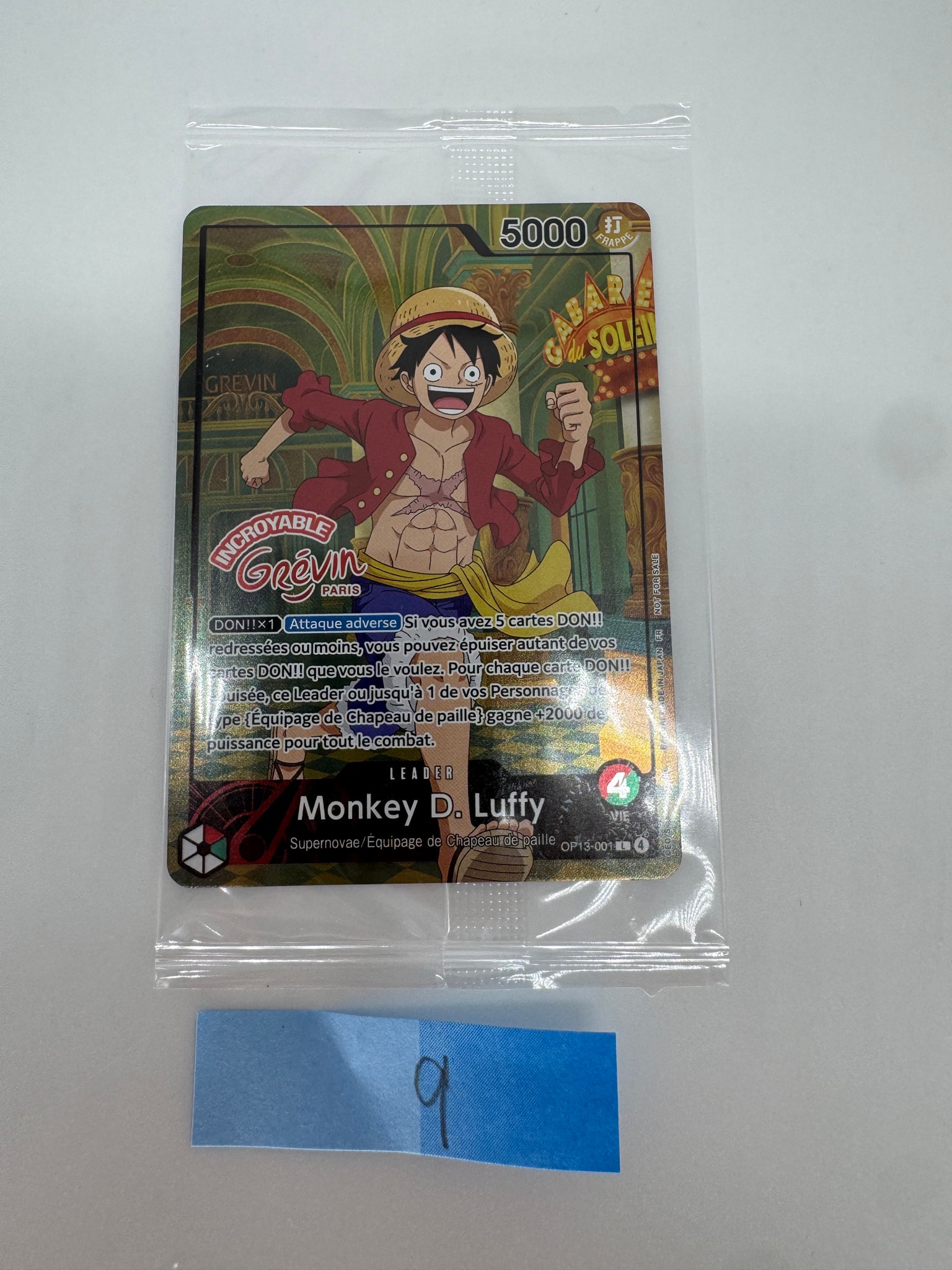 モンキー・D・ルフィ L [OP13-001]【フランス語版】(プロモーションカード「ONE PIECE × グレヴァン美術館」)