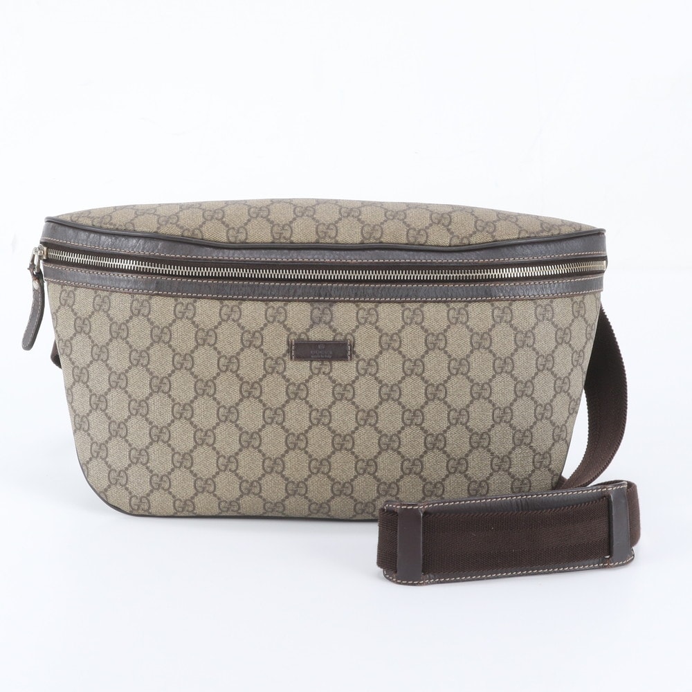 ■美品 グッチ GGスプリーム 211110 ボディバッグ