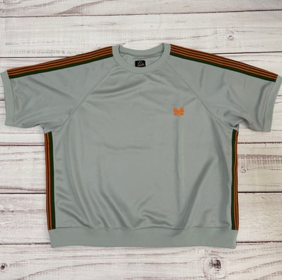 Needles x NUBIAN S/S Track Crew Neck Shirt - Poly Smooth "Grey"